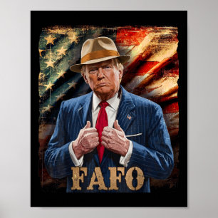 Póster Divertido Fafo Trump Fafo Americano Usa _4 