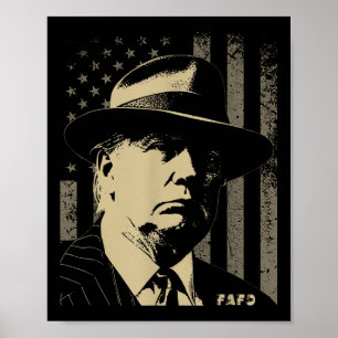 Póster Divertido Fafo Trump Foto De La Bandera De Ee.Uu.