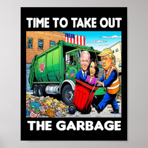 Póster Divertido Garbyge Para Trump 2024 - Momento De Sac