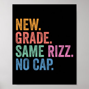 Póster Divertido Gen Z De Vuelta a la Escuela Nuevo Grado