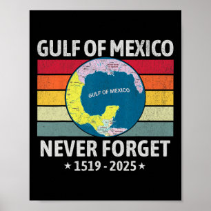 Póster Divertido Golfo De Estados Unidos América Golfo De