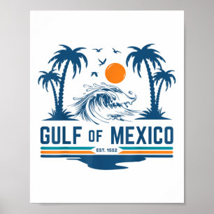 Póster Divertido Golfo De México Golfo De Estados Unidos