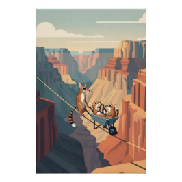 Póster Divertido Gran Cañón