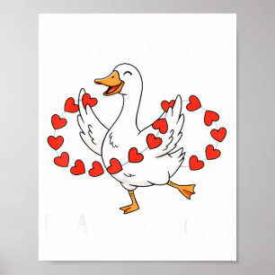 Póster Divertido Haces Que Mi Corazón Haga Honk Tonto Gan