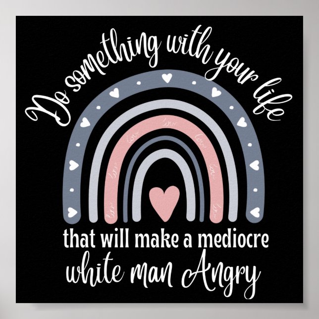 Póster Divertido Haz algo con tu vida (Frente)