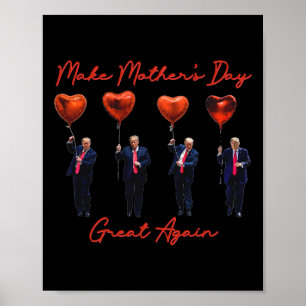 Póster Divertido Haz que el Día de la Madre Sea Genial de