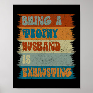 Póster Divertido Husbynd Esposa Matrimonio Humor Husbyand