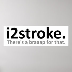 Póster divertido i2stroke