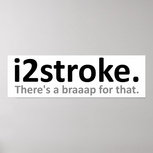 Póster divertido i2stroke (Frente)