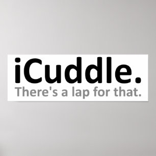 Póster Divertido iCuddle