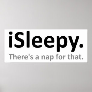 Póster Divertido iSleepy