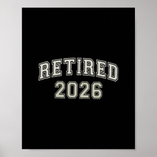 Póster Divertido Jubilado 2026 Universidad Terminé Mamá C