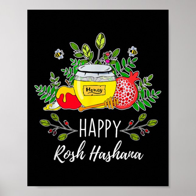 Póster Divertido judío Rosh Hashanah _ Regalo judío _ (Frente)