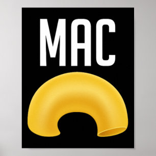 Póster Divertido juego de macarrones y disfraz de Hallowe