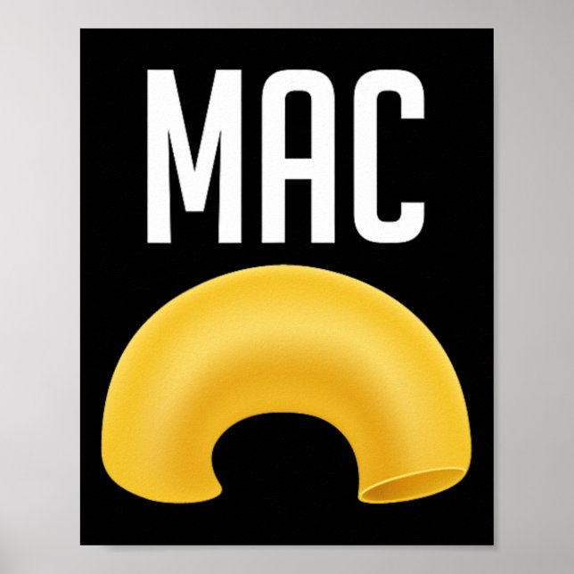 Póster Divertido juego de macarrones y disfraz de Hallowe (Frente)