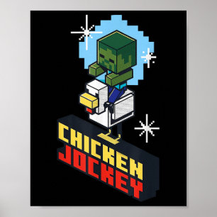 Póster Divertido juego gráfico de jockey pictórico de pol