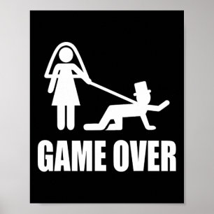 Póster Divertido juego por casamiento sobre el equipo de 