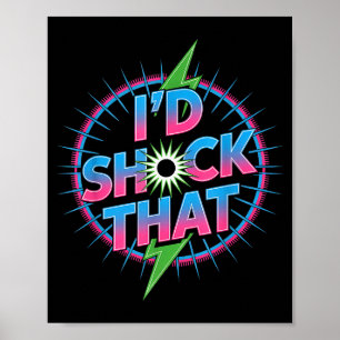 Póster Divertido Me Sorprendería Esa Cita Humor Eléctrico