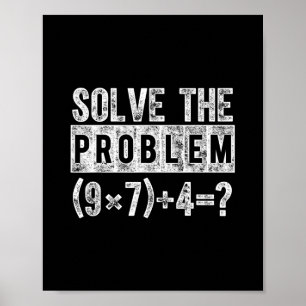 Póster Divertido meme 67 Pemdas profesor de matemáticas e