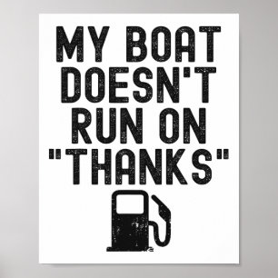 Póster Divertido Mi Barco No Funciona Con Gracias Embarca
