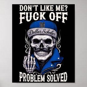 Póster Divertido No Me Gusta El Problema De La Caída Resu
