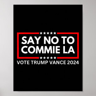 Póster Divertido No Político A La Comisión La Vote Trump 