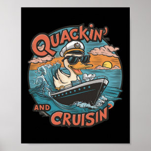 Póster Divertido ocultamiento de cacería de pato