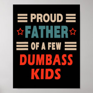 Póster Divertido padre &#; el día Orgulloso Padre de unos