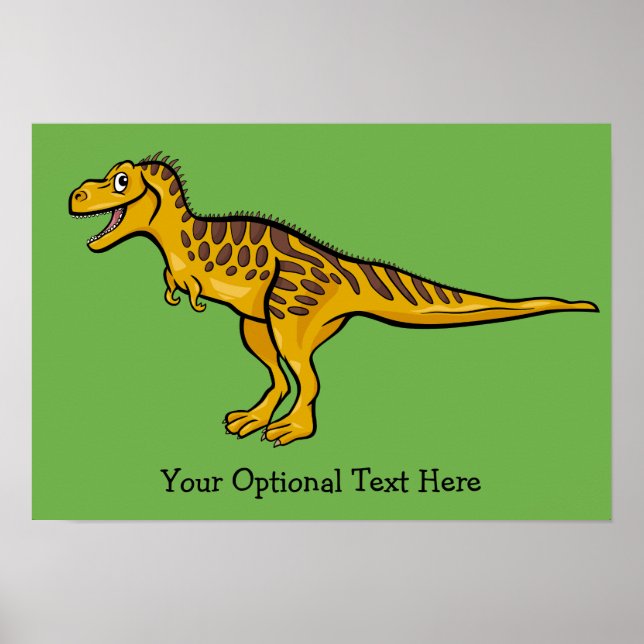 Póster Divertido personalizado de Dinosaurios poster de t (Frente)