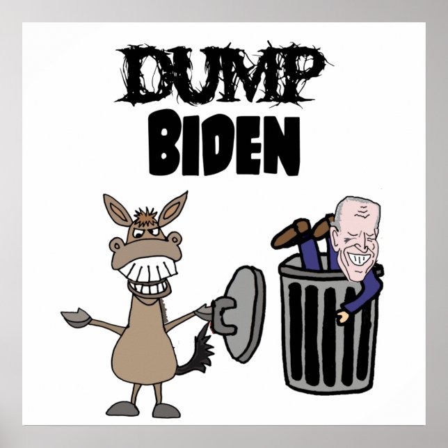 Póster Divertido Personalizado político de Biden (Frente)