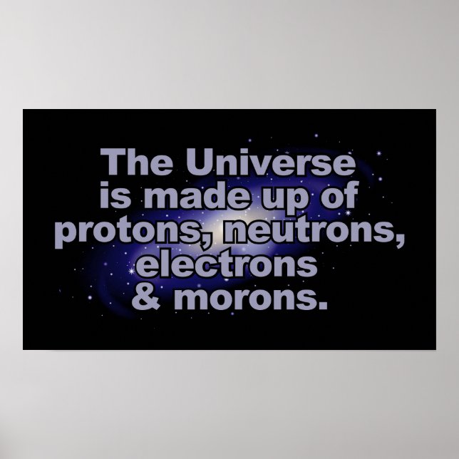 Póster Divertido poster "El Universo" (Frente)