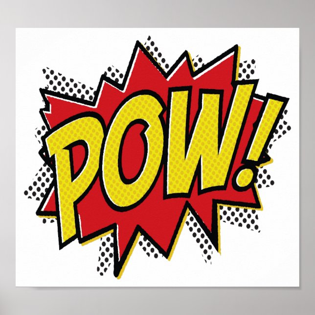Póster Divertido Pow (Frente)