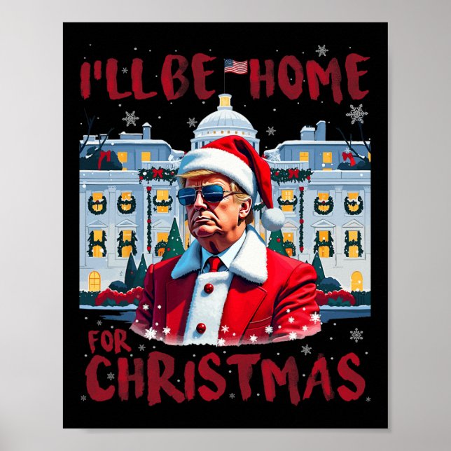 Póster Divertido presidente de Trump de nuevo estaré en c (Frente)