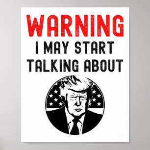 Póster Divertido Pro Donald Trump Republicano Americano C