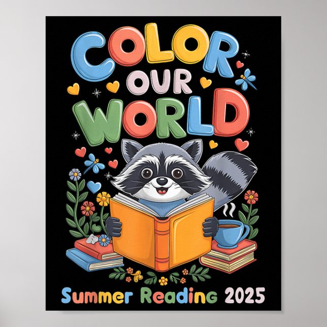Póster Divertido programa de lectura de verano 2025 en co (Frente)