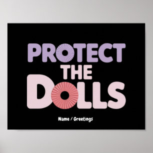 Póster Divertido Protege a las Muñecas: Solidaridad de Mu