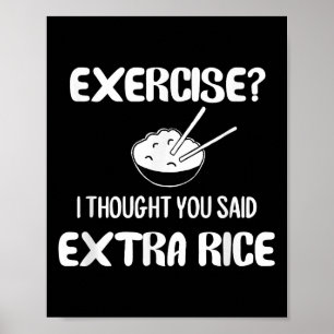 Póster Divertido Pun, Ejercicio_ Pensé Que Dijiste Ric Ex