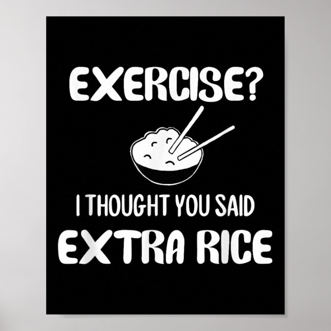 Póster Divertido Pun, Ejercicio_ Pensé Que Dijiste Ric Ex (Frente)
