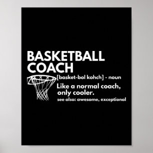 Póster Divertido regalo de entrenador de definición de en