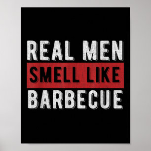Póster Divertido regalo de parrilladas Bbq Hombres de ver