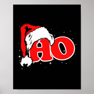 Póster Divertido, Retro, Ho, Navidad, Santa Dónde Están M