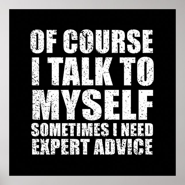 Póster Divertido sarcasmo cita sarcasmo de humor (Frente)