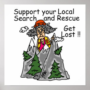 Póster Divertido se pierde