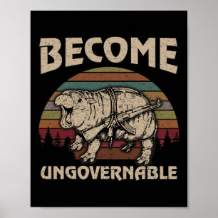Póster Divertido se vuelve ingobernable Moo Deng Cute Ba
