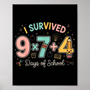 Póster Divertido Seis Siete 67 Días De Escuela Meme Profe