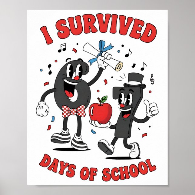 Póster Divertido Seis Siete 67 Escuela Meme Números Profe (Frente)