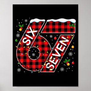Póster Divertido Seis Siete 67 Meme 67 Navidad Mujeres