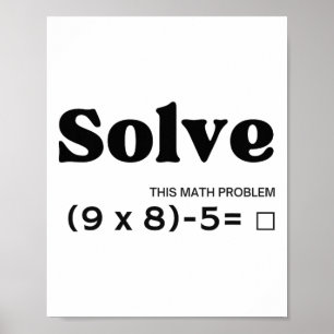 Póster Divertido Seis Siete 67 Meme Pemdas Escuela Profes