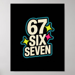Póster Divertido Seis Siete 6 7 Meme 1