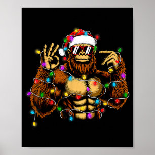 Póster Divertido Seis Siete 6 7 Meme Bigfoot Luces de Nav